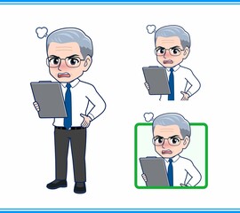 サラリーマンの年配の男性