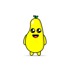cute mango illustration design mascot kawaii