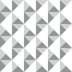 Fototapeta na wymiar Triangle vector pattern. Seamless pattern design in trendy color 2021 ultimate grey. Gift wrap, print, geometric background for a card, pillow. Surface pattern for home decor 