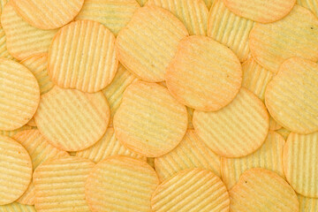 Potato chips background
