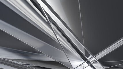 Obraz premium Abstract gray background geometric pattern of design 3d render