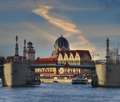 beautiful view of Kaliningrad in Russia for tourists..
