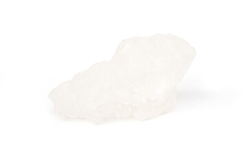 Alum stone isolated on white background.