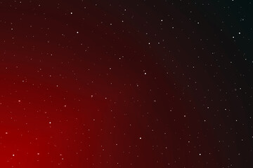 Starry night sky galaxy space background.  Red sky with stars. 