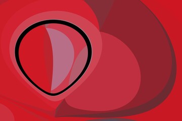 patterns and designs from cubist style triangular mosaic in shades of red and pink