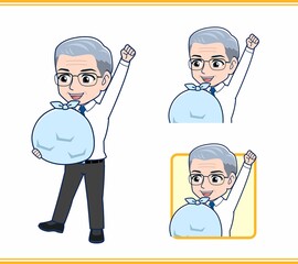 家事をするお父さん