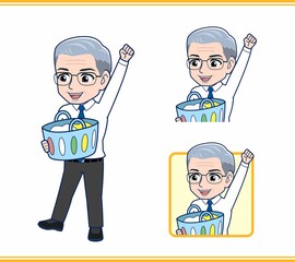 家事をするお父さん