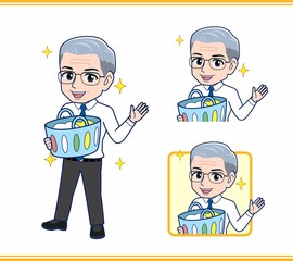 家事をするお父さん