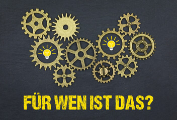 Für wen ist das?