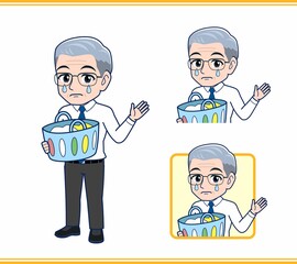 家事をするお父さん