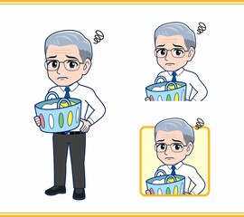 家事をするお父さん