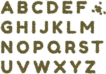 Marijuana Bud Alphabet