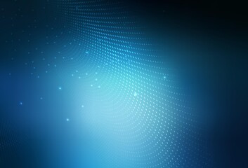 Dark BLUE vector Blurred decorative design in abstract style with bubbles.