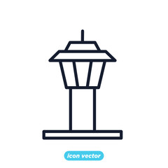 airport control tower icon. airport control tower symbol template for graphic and web design collection logo vector illustration