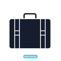 suitcase icon. suitcase symbol template for graphic and web design collection logo vector illustration