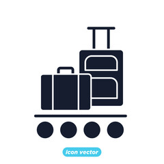 travel bag icon. travel bag symbol template for graphic and web design collection logo vector illustration