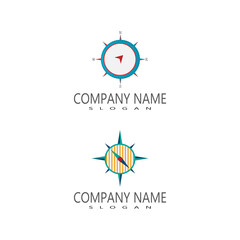 Compass Logo Template vector icon illustration design