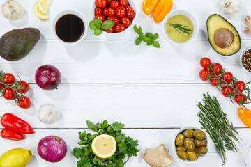 Healthy vegan food background clean eating copyspace copy space vegetarian organic wooden board