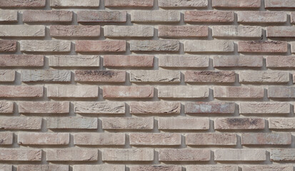 Fototapeta premium Clinker brick wall. Finishing brickwork for laying out. Can be used as a background.