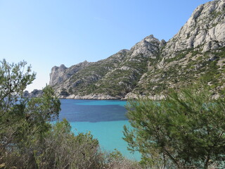 Obraz premium the Calanque de Sormiou, Calanques National Park, Marseille, Provence, April, France