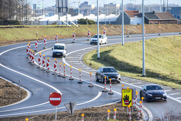 transport route auto voiture chantier travaux