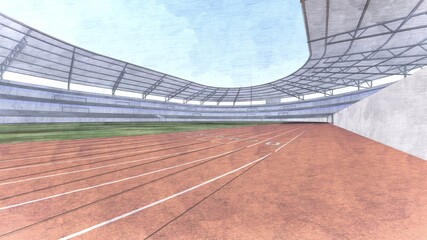 陸上競技場 スタジアム 無観客 イラスト95 Wall Mural 啓文 佐々木 陸上競技場 スタジアム 無観客 イラスト95 Wall Mural 啓文 佐々木