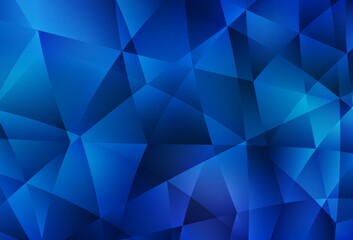 Obraz premium Light BLUE vector low poly texture.