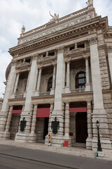 Obraz premium Historic Burgtheater (Court Theatre) at the famous Wiener Ringstrasse