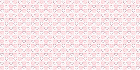 Checkered heart seamless repeat pattern background.