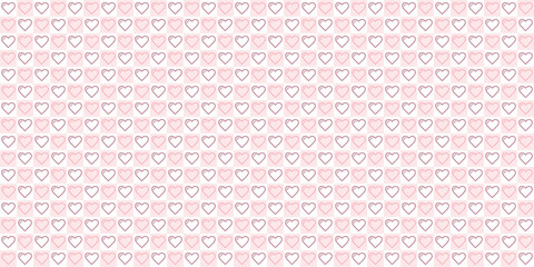Checkered heart seamless repeat pattern background.