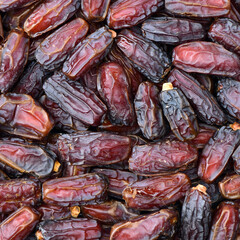 medjool dates on white background