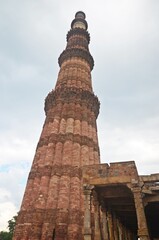 Fototapeta na wymiar Qutub Minar, UNESCO World Heritage site in New Delhi,india