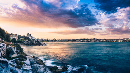Beautiful Sunset at bondi beach