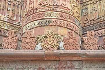 Qutub Minar, UNESCO World Heritage site in New Delhi,india