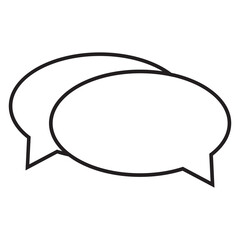 Bubble Message Communication Icon.