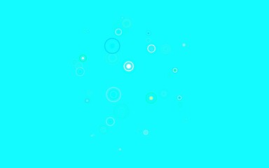 Light Blue, Green vector background with bubbles.