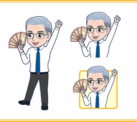 給付金とサラリーマンの男性