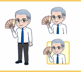給付金とサラリーマンの男性
