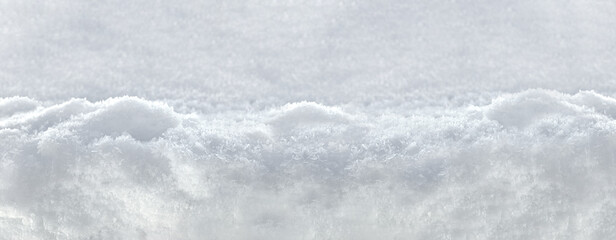 Snow texture or winter white background with wave