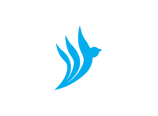 Fototapeta na wymiar Creative bird fly logo design