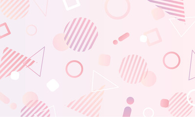 幾何学模様のピンクパターン素材	