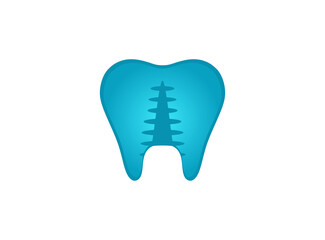 Tooth enamel care dental vector design