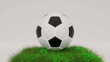 Fototapeta premium football with white background 