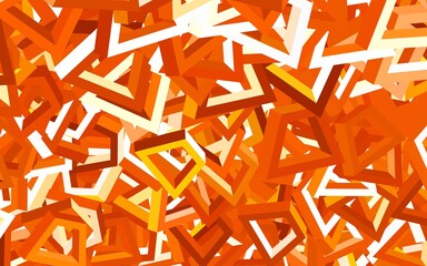 Light Orange vector background with abstract shapes.