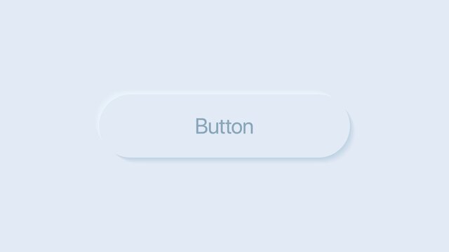 Button template in neumorphism style. Vector illustration on white background. Vector illustration