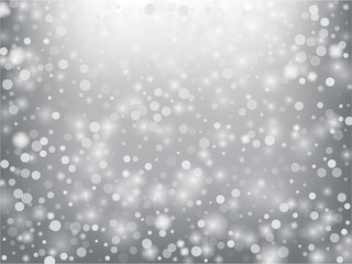 Winter Holidays Falling Snow Vector Background.