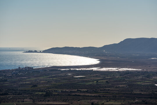 Elevated view of the Prat de Cabanes-Torreblanca Natural Park
