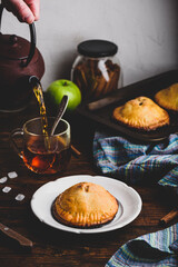 Homemade apple mini pies