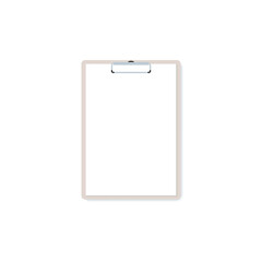 Clipboard icon. Vector illustration, flat design