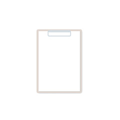 Clipboard icon. Vector illustration, flat design